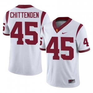 Top-Tier Caden Chittenden #45 Trojans White Jersey | Men University Football Stitched Fan Gear 74351009