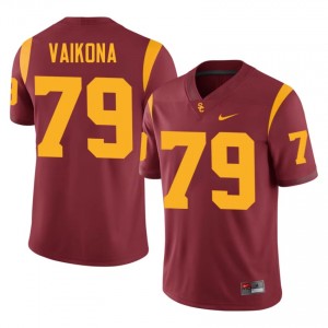 Elijah Vaikona #79 USC Trojans Jersey | Gameday Cardinal College Football Men Embroidery 63527085
