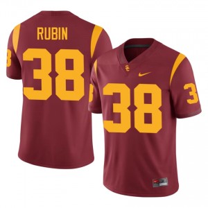USC Isaiah Rubin #38 Cardinal Jersey | Essential Embroidery NCAA Football Men Apparel 90556528