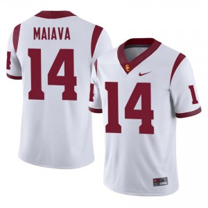 Jayden Maiava #14 USC Trojans Jersey | Pro-Grade White College Football Men Stitched 41299284