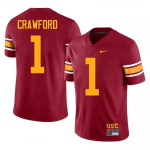 USC Kameryn Crawford #1 Cardinal Alternate Jersey | Essential Swen NCAA Football Men Apparel 76503157