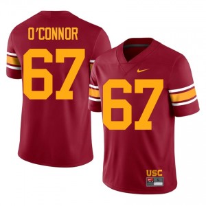 Kilian O'Connor #67 USC Trojans Alternate Jersey | Iconic Cardinal College Football Men Stitch 40292945