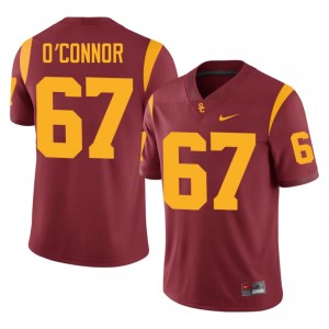 Cardinal Kilian O'Connor #67 USC Trojans Jersey | Men High School Football Moisture Wicking Embroidery 37876403