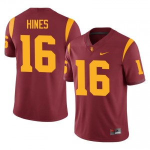 USC Tanook Hines #16 Cardinal Jersey | Premium Embroidery NCAA Football Men Apparel 24691210