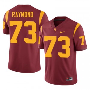 Elite Thread Tobias Raymond #73 Trojans Cardinal Jersey | Men University Football Embroidery Fan Gear 29912216