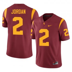 Cardinal Waymond Jordan #2 USC Trojans Jersey | Men High School Football Licensed Embroidery 11812503