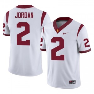 Top-Tier Waymond Jordan #2 Trojans White Jersey | Men University Football Stitched Fan Gear 99144550