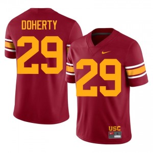 #29 Will Doherty Trojans Cardinal Alternate Jersey | Elite Swen Men Player Football Gear 91311959