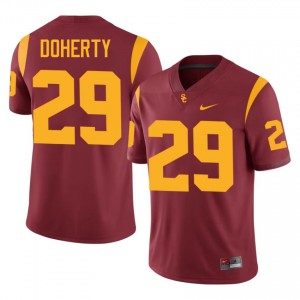 Will Doherty #29 USC Trojans Jersey | Pro-Grade Cardinal College Football Men Embroidery 20786470