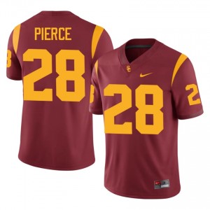 Carrington Pierce #28 USC Trojans Jersey | Pro-Grade Cardinal College Football Men Embroidery 56876328