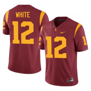 USC Charles White #12 Cardinal Jersey | Essential Embroidery NCAA Football Men Apparel 36453106
