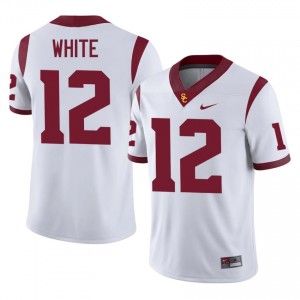 #12 Charles White Trojans White Jersey | Alumni Stitched Men Player Football Gear 22080978