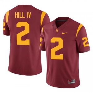 Top-Tier Elbert Hill IV #2 Trojans Cardinal Jersey | Men University Football Embroidery Fan Gear 13791925