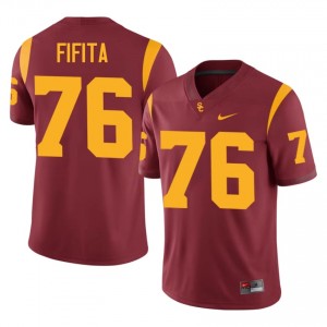 USC John Fifita #76 Cardinal Jersey | Pro Cut Embroidery NCAA Football Men Apparel 99715546