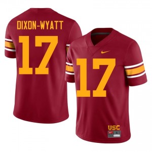 Cardinal Kayden Dixon-Wyatt #17 USC Trojans Alternate Jersey | Men High School Football Licensed Stitch 83391531