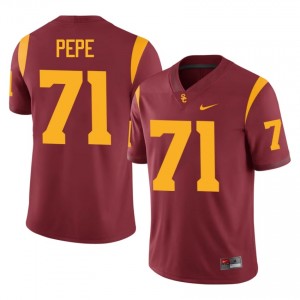 #71 Keenyi Pepe Trojans Cardinal Jersey | Elite Embroidery Men Player Football Gear 79647740