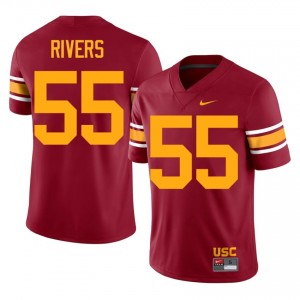 Keith Rivers #55 USC Trojans Alternate Jersey | Iconic Cardinal College Football Men Stitch 26329522