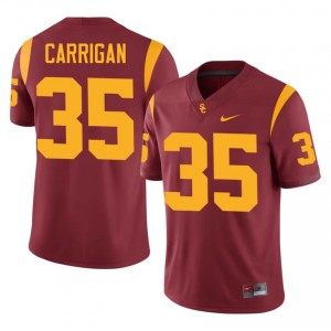 Lachlan Carrigan #35 USC Trojans Jersey | Gameday Cardinal College Football Men Embroidery 46259072