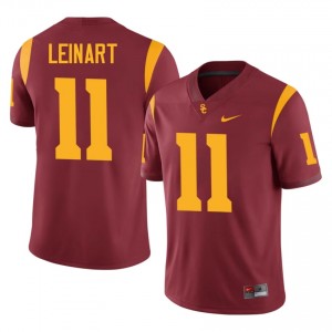 Durable Matt Leinart #11 Trojans Cardinal Jersey | Men University Football Embroidery Fan Gear 23001666