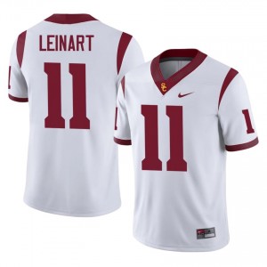 Matt Leinart #11 USC Trojans Jersey | Iconic White College Football Men Stitched 28702566