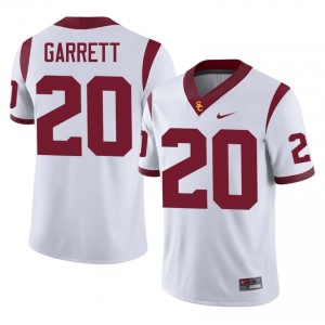 Officially Licensed Mike Garrett #20 Trojans White Jersey | Men University Football Stitched Fan Gear 90371551