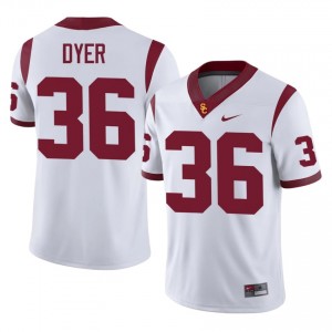 Peyton Dyer #36 USC Trojans Jersey | Iconic White College Football Men Stitched 19116356