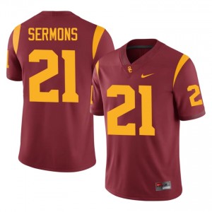 USC RJ Sermons #21 Cardinal Jersey | Premium Embroidery NCAA Football Men Apparel 73554041
