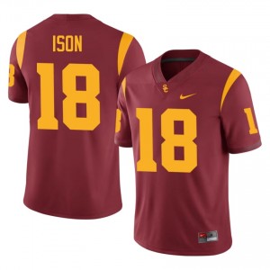 Romero Ison #18 USC Trojans Jersey | Exclusive Cardinal College Football Men Embroidery 74750733