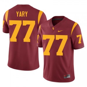 #77 Ron Yary Trojans Cardinal Jersey | Alumni Embroidery Men Player Football Gear 90991183