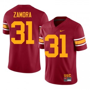 Seth Zamora #31 USC Trojans Alternate Jersey | Pro-Grade Cardinal College Football Men Swen 39411275