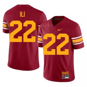 USC Talanoa Ili #22 Cardinal Alternate Jersey | Premium Swen NCAA Football Men Apparel 33974242