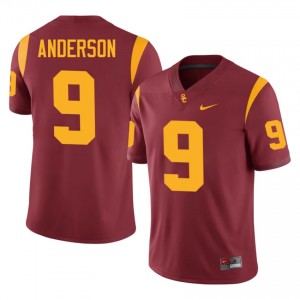 USC Terrell Anderson #9 Cardinal Jersey | Essential Embroidery NCAA Football Men Apparel 14824307