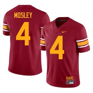 Trent Mosley #4 USC Trojans Alternate Jersey | Iconic Cardinal College Football Men Stitch 15067262