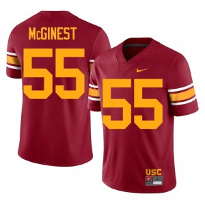 #55 Willie McGinest Trojans Cardinal Alternate Jersey | Alumni Stitch Men Player Football Gear 98310101