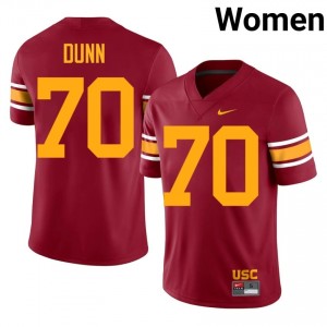 USC Aaron Dunn #70 Cardinal Alternate Jersey | Essential Swen NCAA Football Women Apparel 48023333