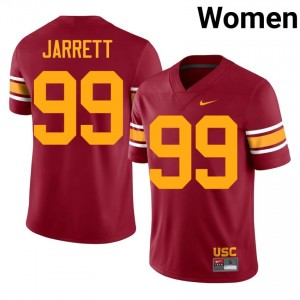 #99 Jamaal Jarrett Trojans Cardinal Alternate Jersey | Alumni Stitch Women Player Football Gear 97383538