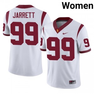 USC Jamaal Jarrett #99 White Jersey | Essential Stitched NCAA Football Women Apparel 23678374