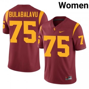 Ratumana Bulabalavu #75 USC Trojans Jersey | Exclusive Cardinal College Football Women Embroidery 62222837