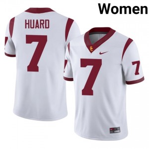 Sam Huard #7 USC Trojans Jersey | Gameday White College Football Women Stitched 18067789