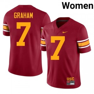 Alex Graham #7 USC Trojans Alternate Jersey | Gameday Cardinal College Football Women Stitch 72825592