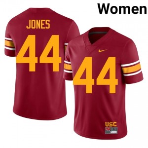 Cardinal Braeden Jones #44 USC Trojans Alternate Jersey | Women High School Football Limited Swen 29200254