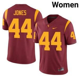 USC Braeden Jones #44 Cardinal Jersey | Premium Embroidery NCAA Football Women Apparel 98113771