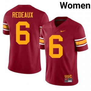 USC Deshonne Redeaux #6 Cardinal Alternate Jersey | Essential Swen NCAA Football Women Apparel 58550938
