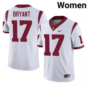 USC Deven Bryant #17 White Jersey | Essential Stitched NCAA Football Women Apparel 39081085