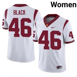Dylan Black #46 USC Trojans Jersey | Gameday White College Football Women Stitched 78649829