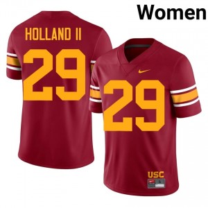 Durable Joshua Holland II #29 Trojans Cardinal Alternate Jersey | Women University Football Swen Fan Gear 15135870