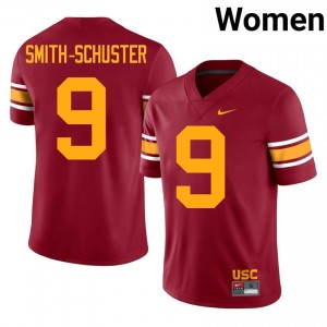 Elite Thread JuJu Smith-Schuster #9 Trojans Cardinal Alternate Jersey | Women University Football Stitch Fan Gear 95239738