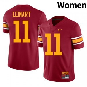 Officially Licensed Matt Leinart #11 Trojans Cardinal Alternate Jersey | Women University Football Stitch Fan Gear 17462189