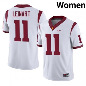 White Matt Leinart #11 USC Trojans Jersey | Women High School Football Fresh Stitched 18699351