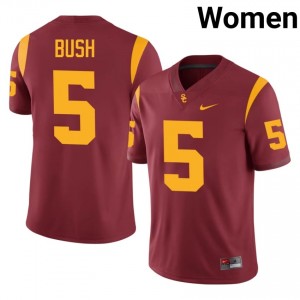 Reggie Bush #5 USC Trojans Jersey | Iconic Cardinal College Football Women Embroidery 41518422